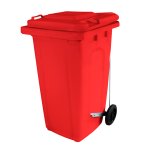 Coletor de Lixo 240L Vermelho com Pedal | Wite