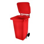 Coletor de Lixo 240L Vermelho com Pedal | Wite