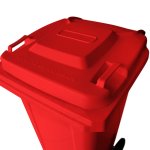 Coletor de Lixo 240L Vermelho com Pedal | Wite