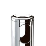 Lixeira Cinzeiro Inox ø 20 cm x 59 cm | Brinox