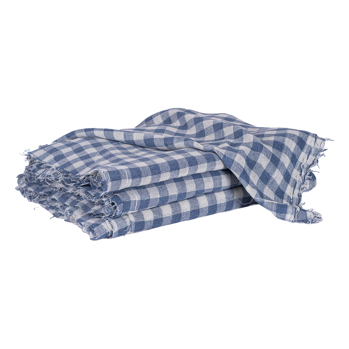 Pano de Chão Xadrez Azul 45 cm x 70 cm 85 g 3 unidades | Everclean