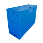 Arquivo Morto Plástico Azul 36x13x25cm 10 unidades | Go Office