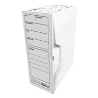 Arquivo Morto Plástico Branco 36x13x25cm 10 unidades | Go Office