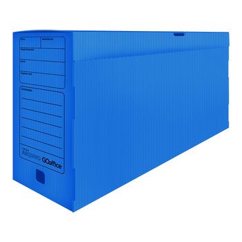 Arquivo Morto Plástico Azul 39,2x18,5x30cm 10 unidades | Go Office