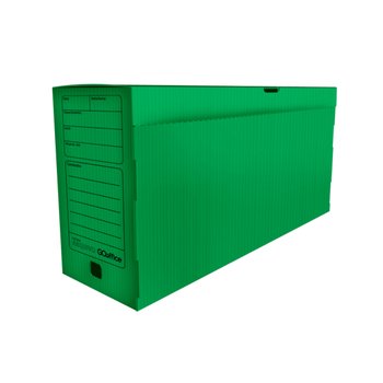 Arquivo Morto Plástico Verde 39,2x18,5x30cm 10 unidades | Go Office