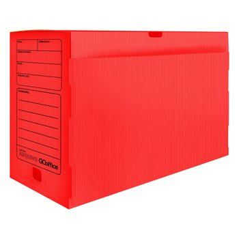 Arquivo Morto Plástico Vermelho 39,2x18,5x30cm 10 unidades | Go Office