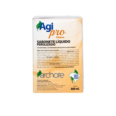 Sabonete Líquido Talco Agipro Cleene 800 ml | Archote