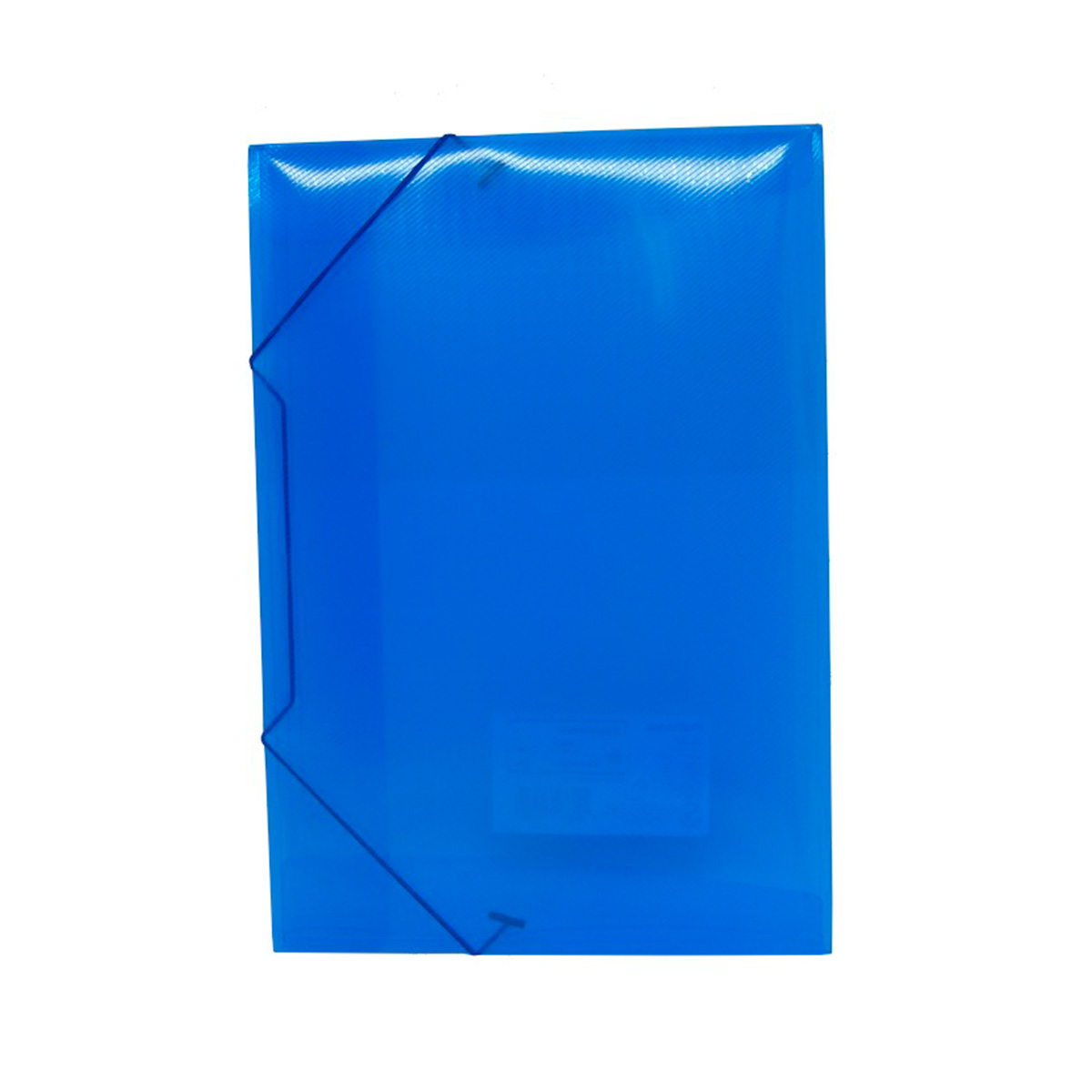 Pasta Aba e Elástico Metade Ofício (18,3x24,5cm) Azul | Go Office