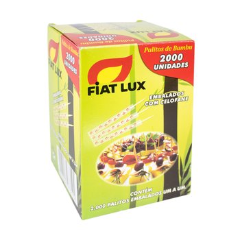 Palito Dental Fiat Lux Embalado CX 2000UN