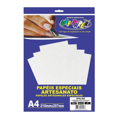 Papel Opaline Off Paper A4 Branco 180 g 50 folhas
