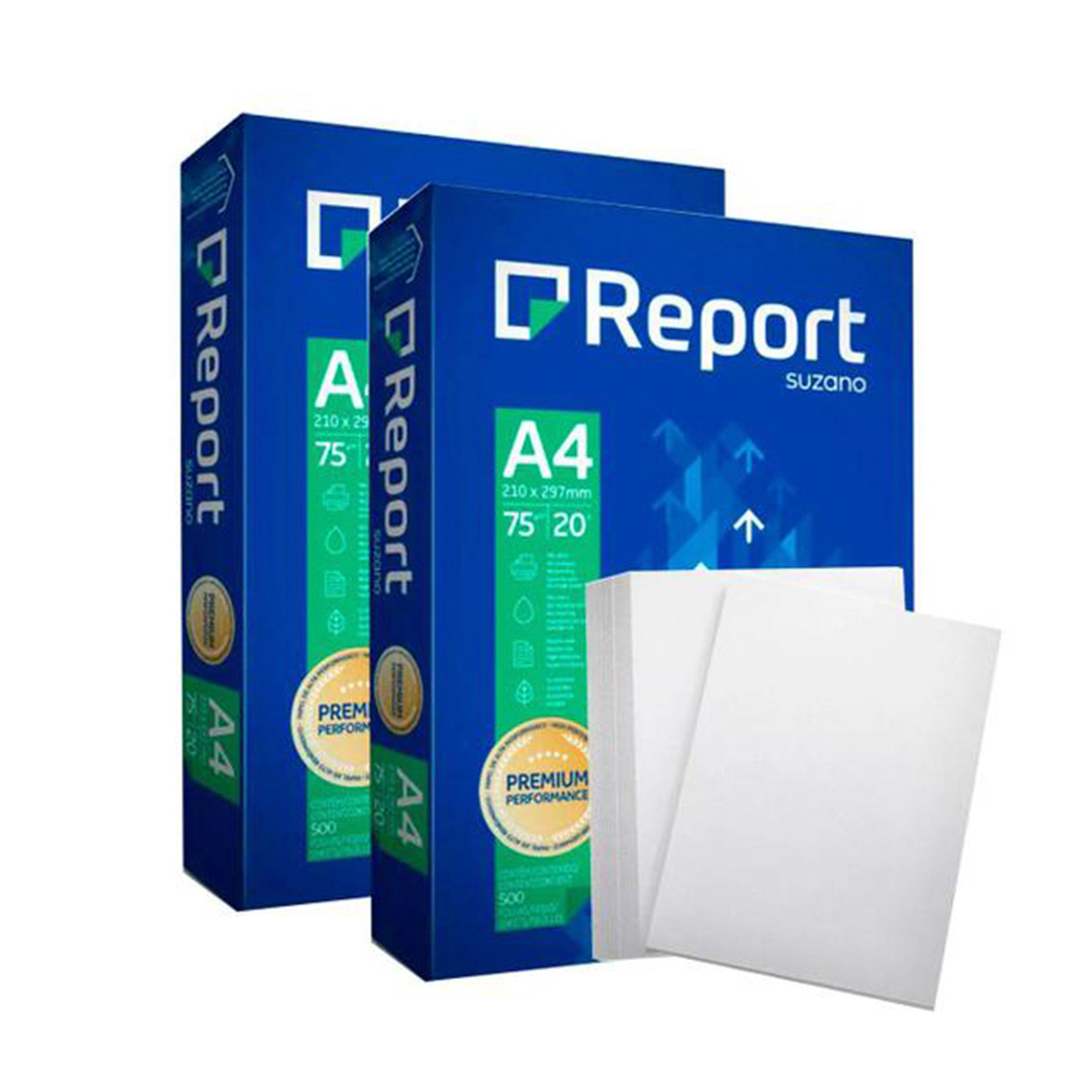Papel A4 Sulfite 75 g 210 x 297 mm 500 folhas | Report