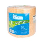 Pano Multiuso Descartável Laranja rolo 27 cm x 300 metros 35 g/m² | Everclean