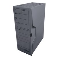 Arquivo Morto Plástico Cinza 39,2x18,5x30cm 10 unidades | Go Office