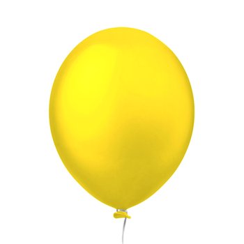 Balão de Látex 8 Amarelo Pacote com 50 unidades