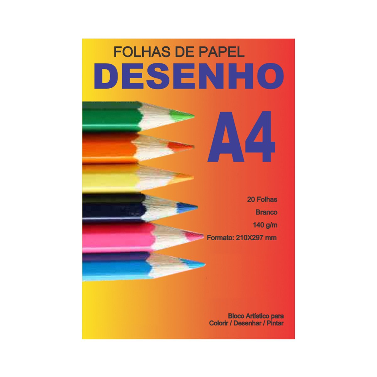 Bloco De Desenho A4 Branco 140 G 20 Folhas Canson 3507