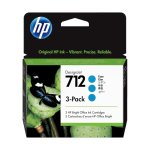 Cartucho de tinta HP 712 3ED77A Ciano Original|Pack c/3unid