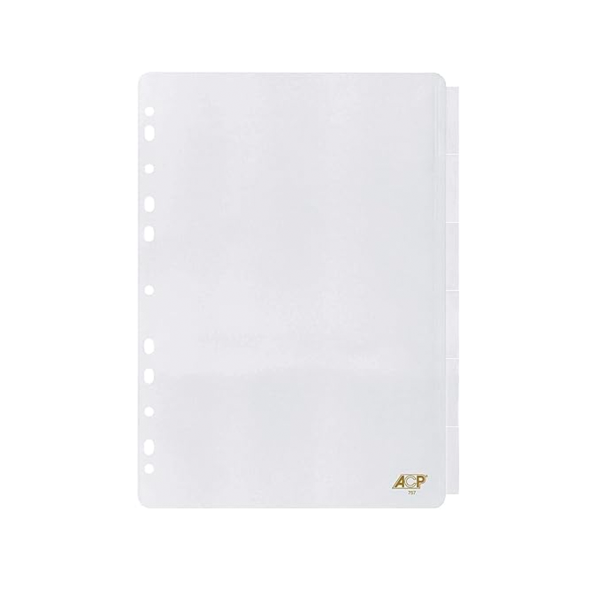 Divisória Fichário Cristal 11 Furos 225 mm x 297 mm 10 unidades | ACP