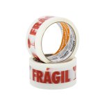 Fita Adesiva Cuidado Frágil Branca 48 mm x 100 metros | Adelbras