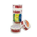 Fita Adesiva Cuidado Frágil Branca 48 mm x 100 metros | Adelbras