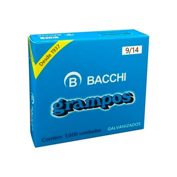 Grampo Galvanizado 9/14 1000 unidades | Bacchi