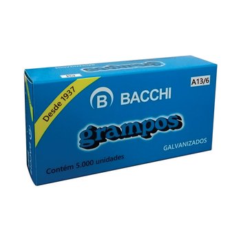 Grampo Galvanizado A 13/6 5000 unidades | Bacchi