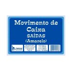 Bloco Movimento Caixa Saída Amarelo 50 Folhas | Tamoio