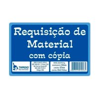 Bloco de Requisição de Materiais 1 via 105 mm x 160 mm 50 Folhas | Tamoio
