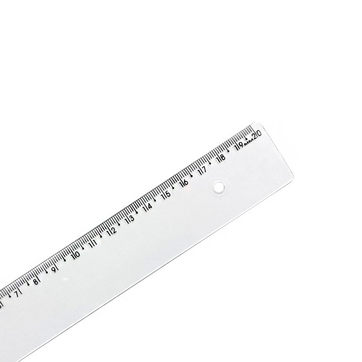 Régua Plástica Cristal 20 cm | Maxcril