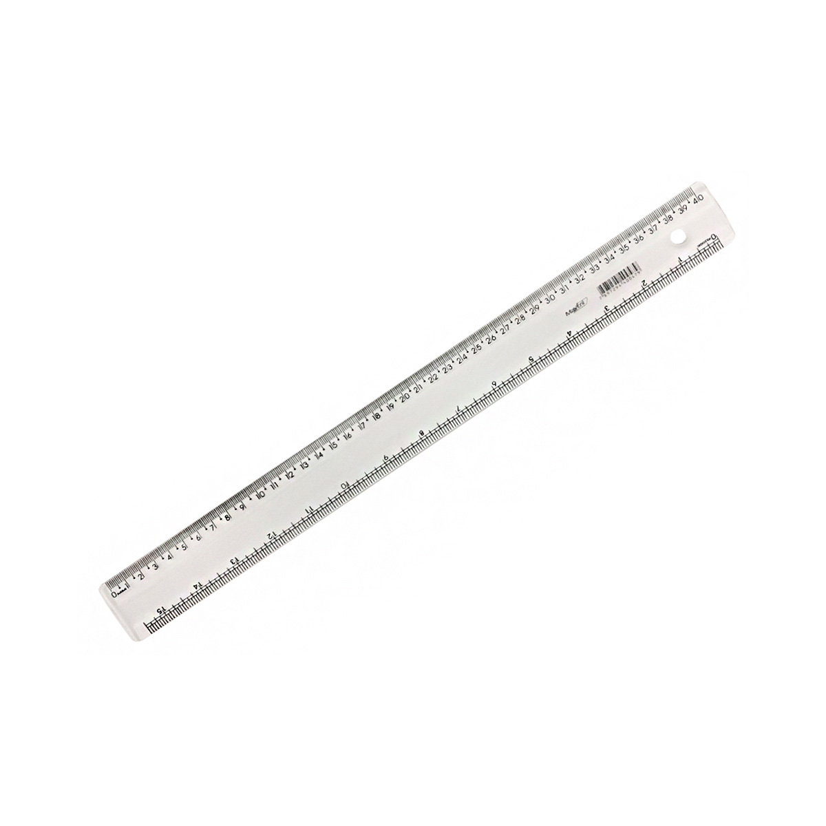 Régua Plástica Cristal 40 cm | Maxcril
