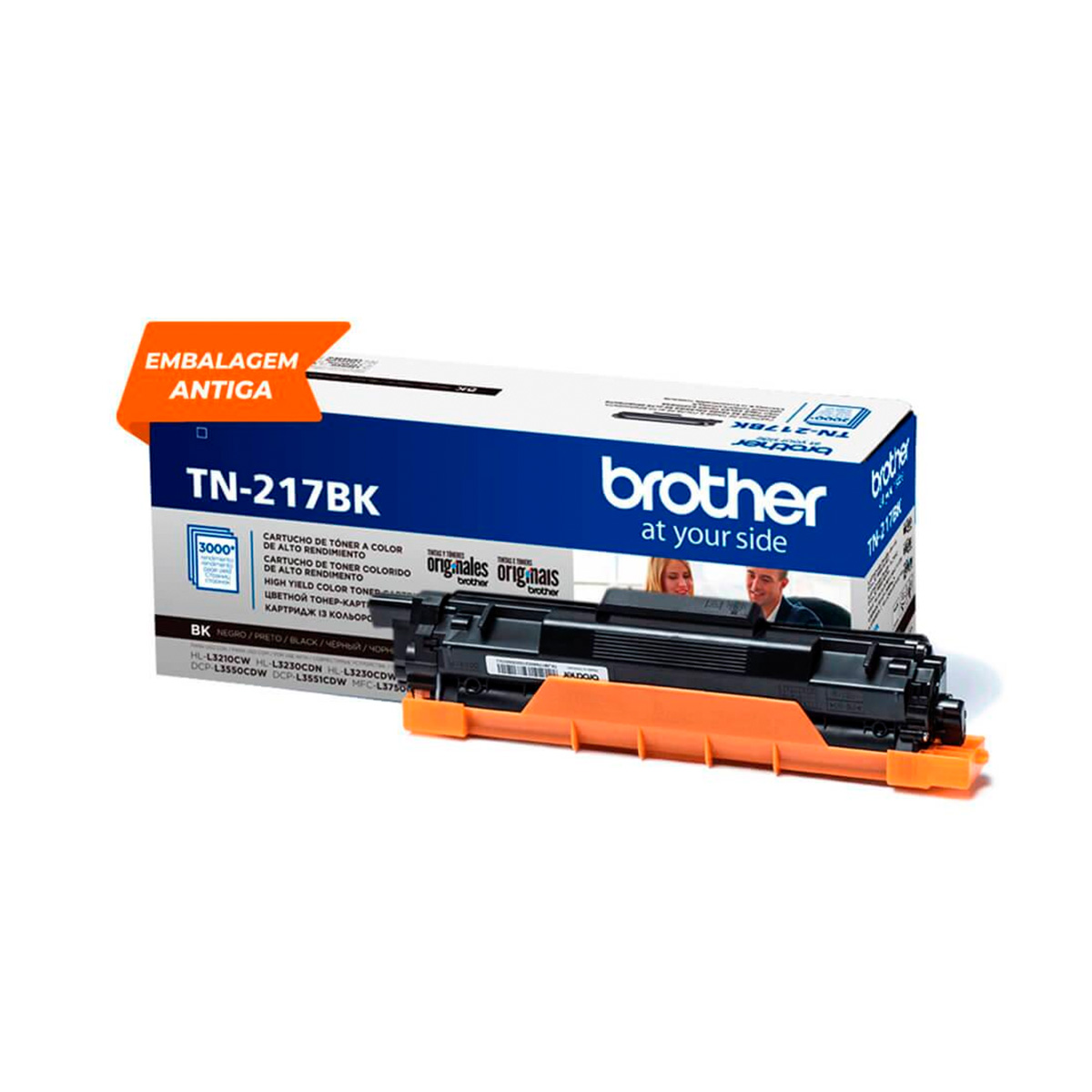 Toner Original TN217BKBR Preto | Brother