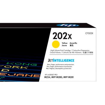 Toner HP 202X CF502X Amarelo Original