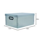 Caixa Organizadora Grande Cinza 420 mm x 310 mm x 200 mm | Dello