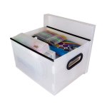 Caixa Organizadora Pequena Cinza 310 mm x 250 mm x 185 mm | Dello 2170