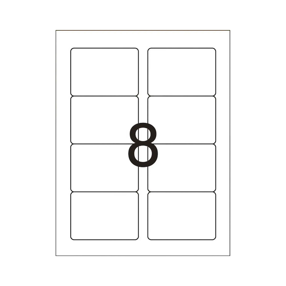 Etiqueta Adesiva 6095 59,27 mm x 85,73 mm 10 folhas | Pimaco