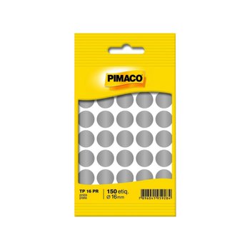 Etiqueta Adesiva Prata 16 mm 5 folhas | Pimaco TP-16