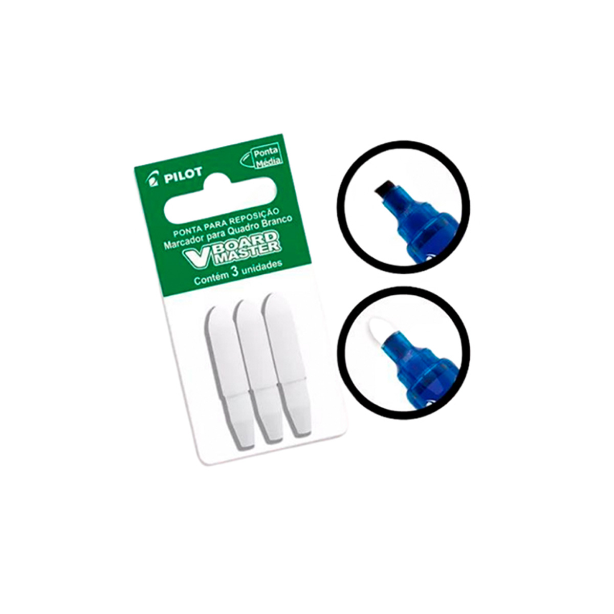 Refil de Ponta para Marcador de Quadro Branco WBMA 3 unidades | Pilot