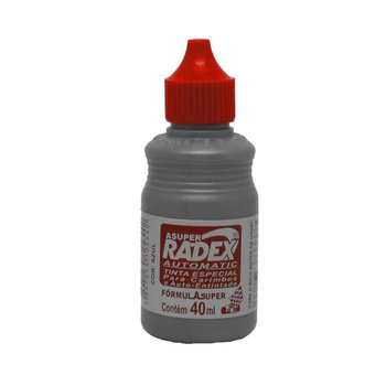 Tinta para Carimbo Auto Entintado Vermelho 40 ml | Radex