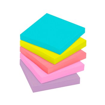 Bloco Adesivo Supernova 76 mm x 76 mm 5 cores | Post-it 3M