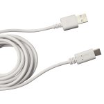 Cabo USB para USB-C 2 metros branco ELG