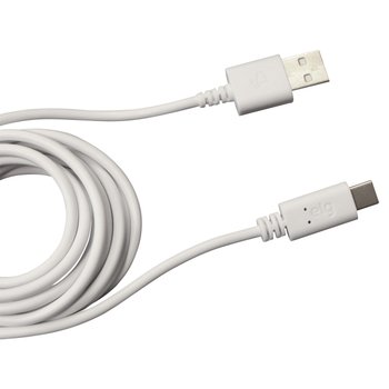 Cabo USB para USB-C 2 metros branco ELG