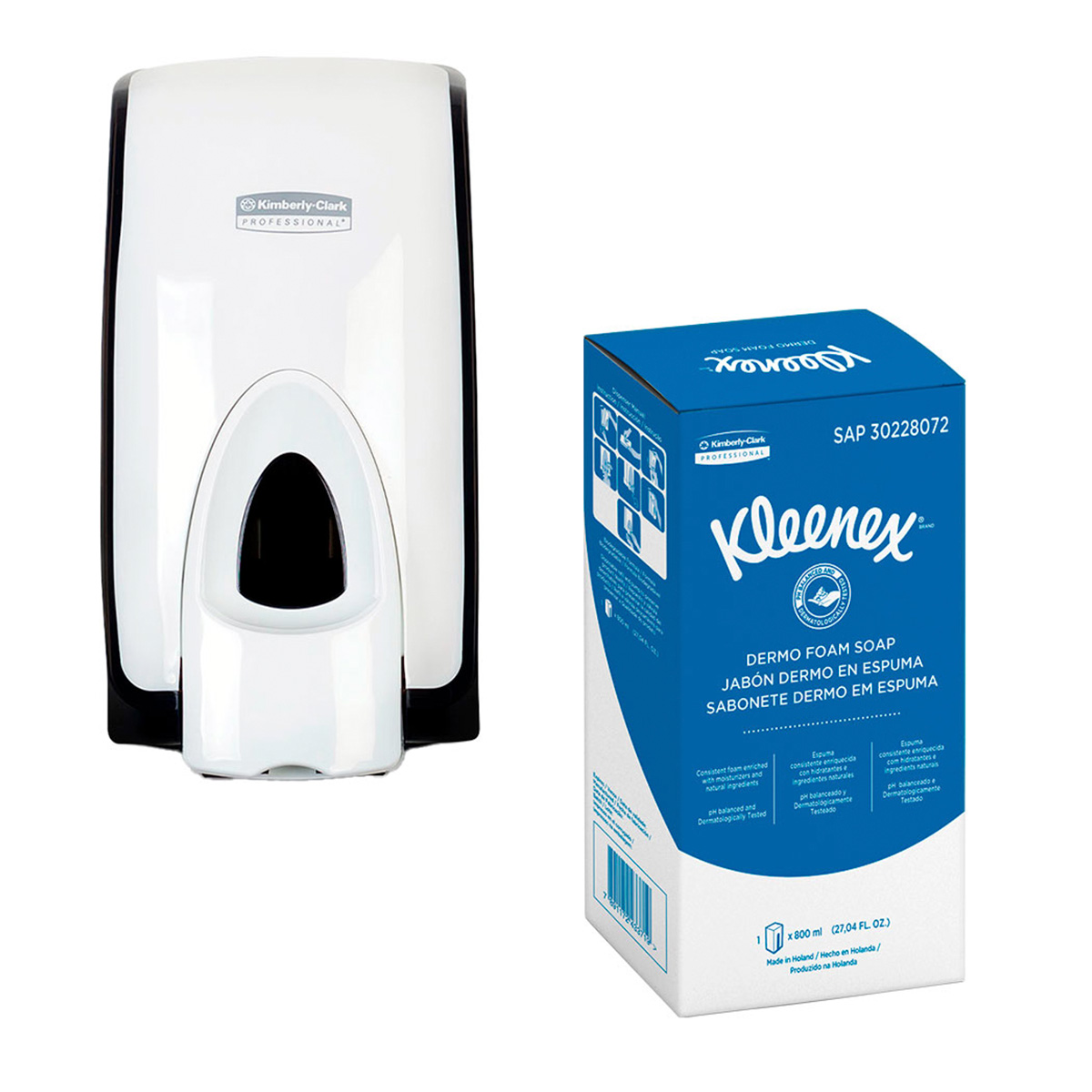 Dispenser para Sabonete Espuma 800ml MOD Kimberly