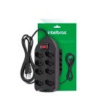 Protetor Eletrônico 8 Tomadas Intelbras EPE 1008+ Preto
