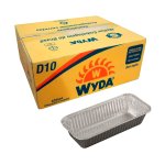 Marmitex Alumínio 650ml Retangular 100 unidades | Wyda