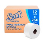 Papel Higiênico Folha Dupla 250 Metros 12 Rolos 29g | Scott