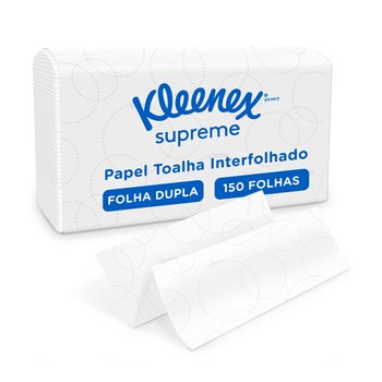 Papel Toalha Interfolhado Folha Dupla 2700 folhas 40g | Kleenex Supreme