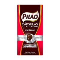 Cápsula de Café Compatível Nespresso Fortíssimo Intensidade 10 | 10 cápsulas | Pilão