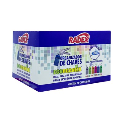 Chaveiro Plástico com Etiqueta 24 unidades | Radex