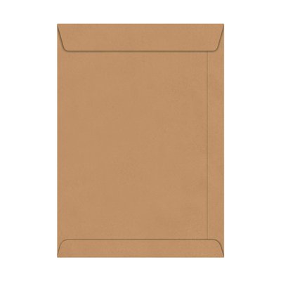 Envelope Saco Kraft Natural 125 mm x 176 mm 50 unidades | Celucat