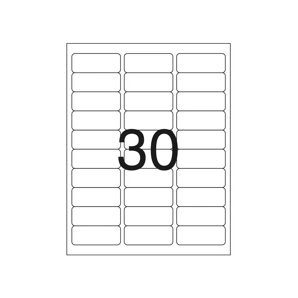 Etiqueta Carta 25,4 mm x 66,7 mm 1000 folhas | Pimaco SL61080