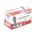 Porta Caneta e Clips Duplo Cristal